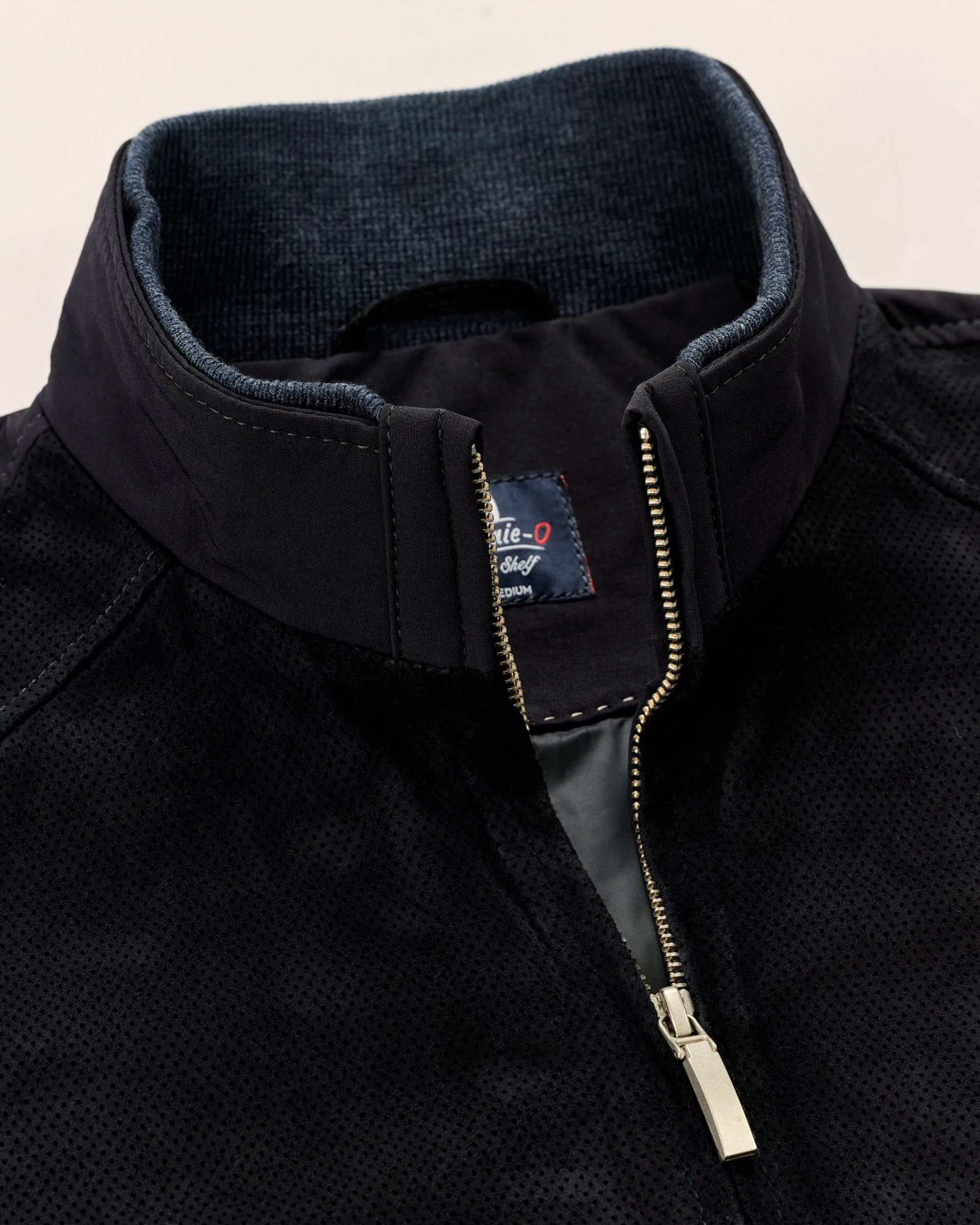 Agnelli Suede Mixed Media Jacket