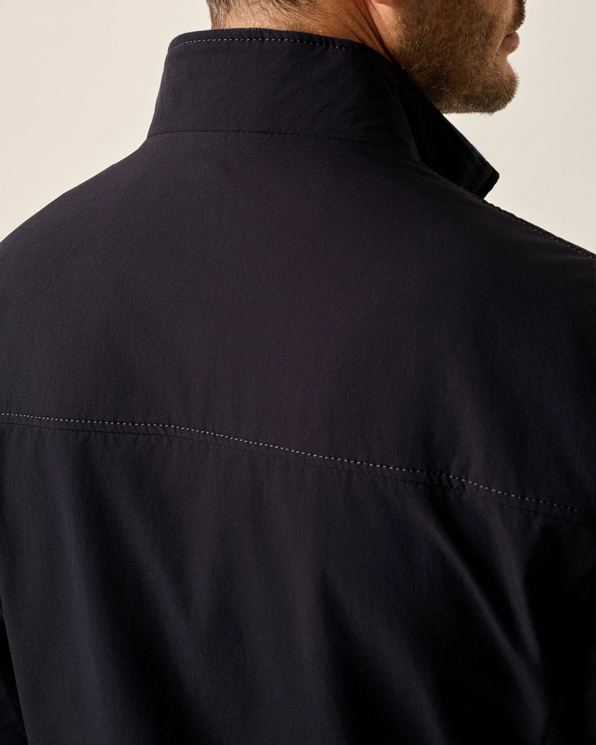 Agnelli Suede Mixed Media Jacket