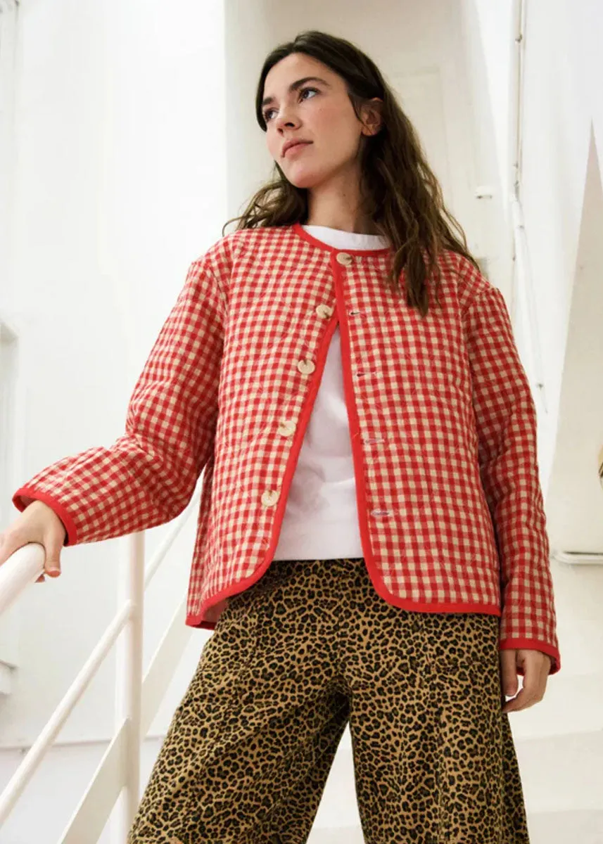 Alezia Quilted Jacket - Rouge