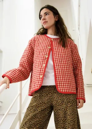 Alezia Quilted Jacket - Rouge