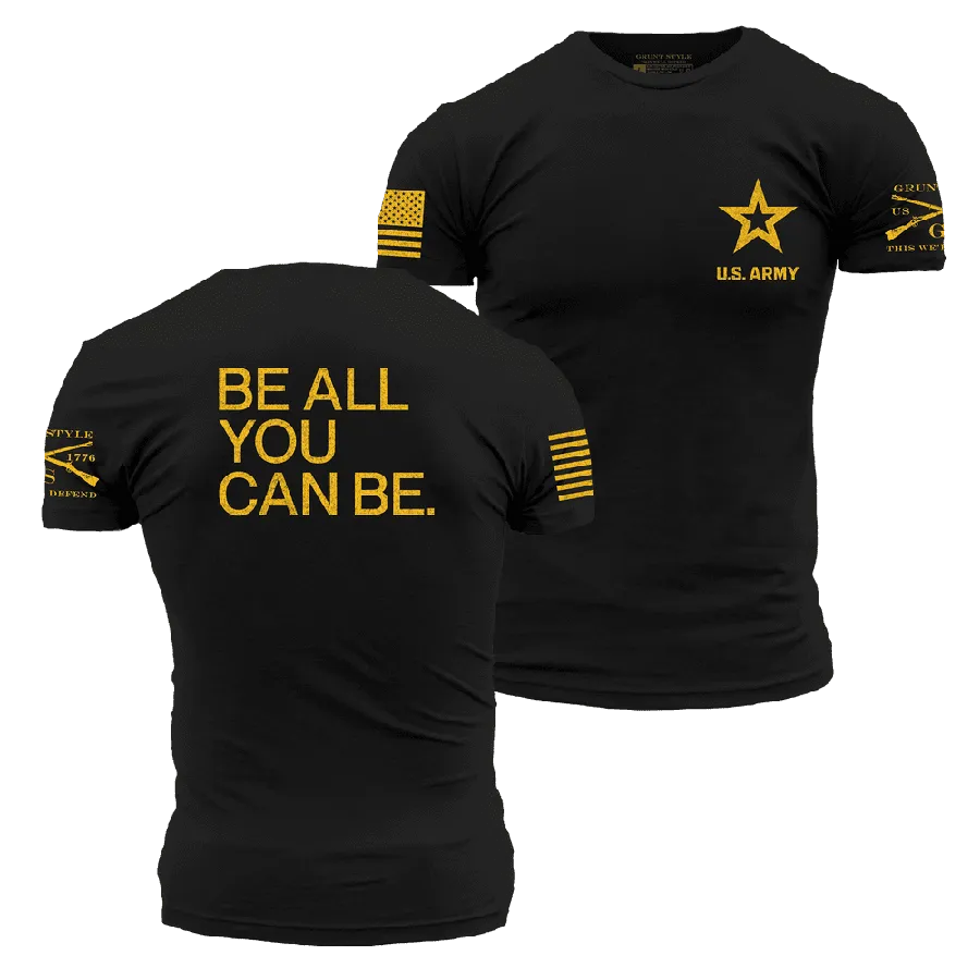 Army Be All You Can Be T-Shirt - Black