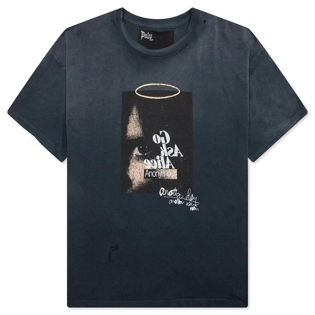 Ask Alice Tee - Vintage Black