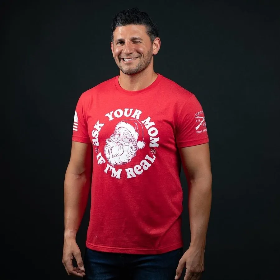 Ask Your Mom T-Shirt - Red