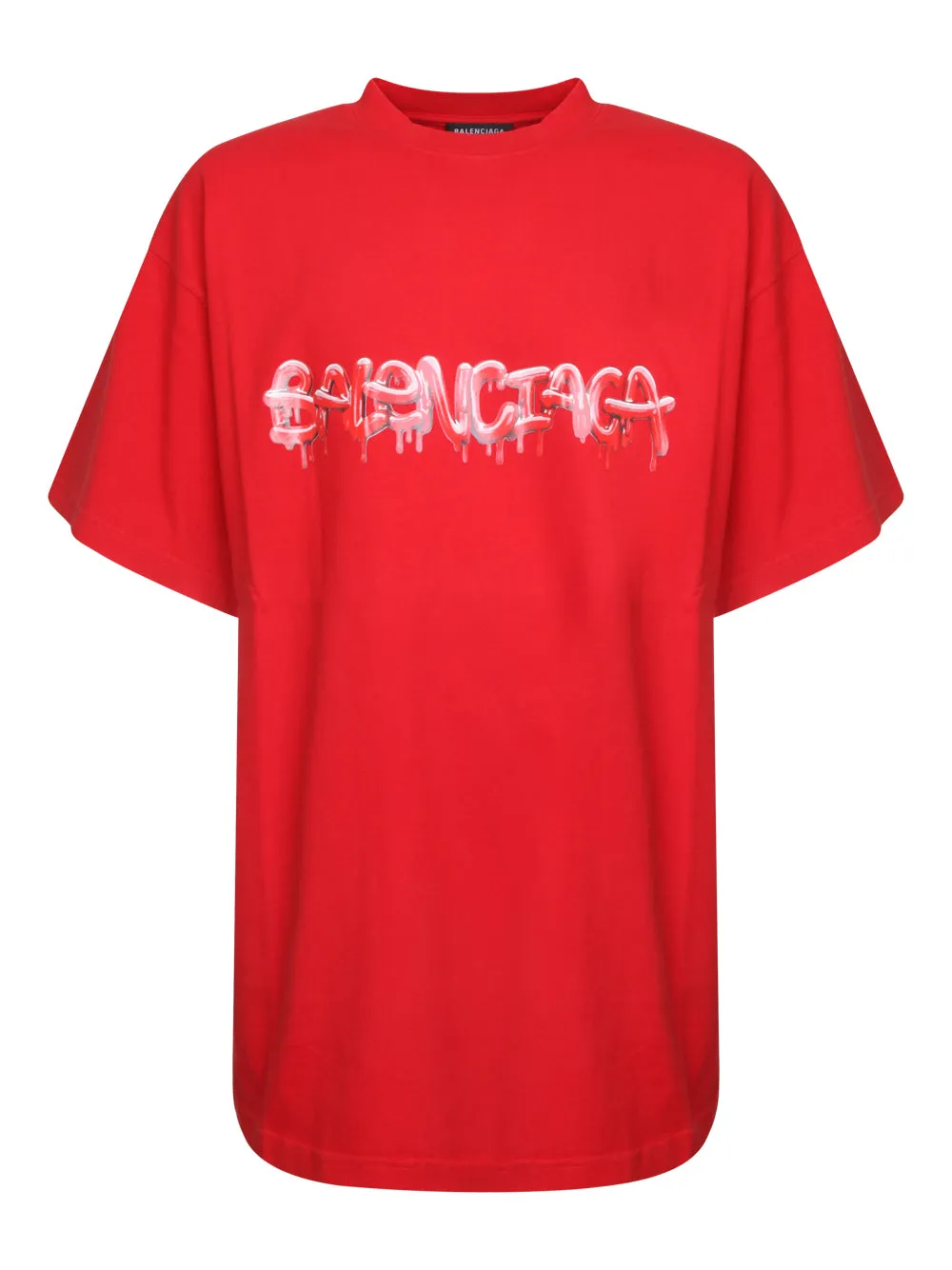 Balenciaga Graffiti Logo Printed Crewneck T-Shirt
