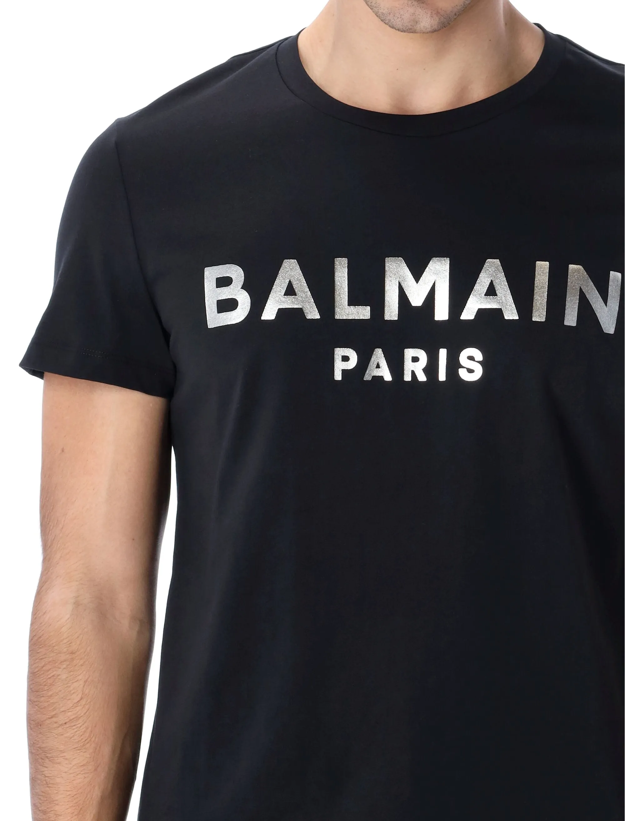 Balmain Logo Printed Crewneck T-Shirt