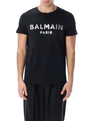 Balmain Logo Printed Crewneck T-Shirt