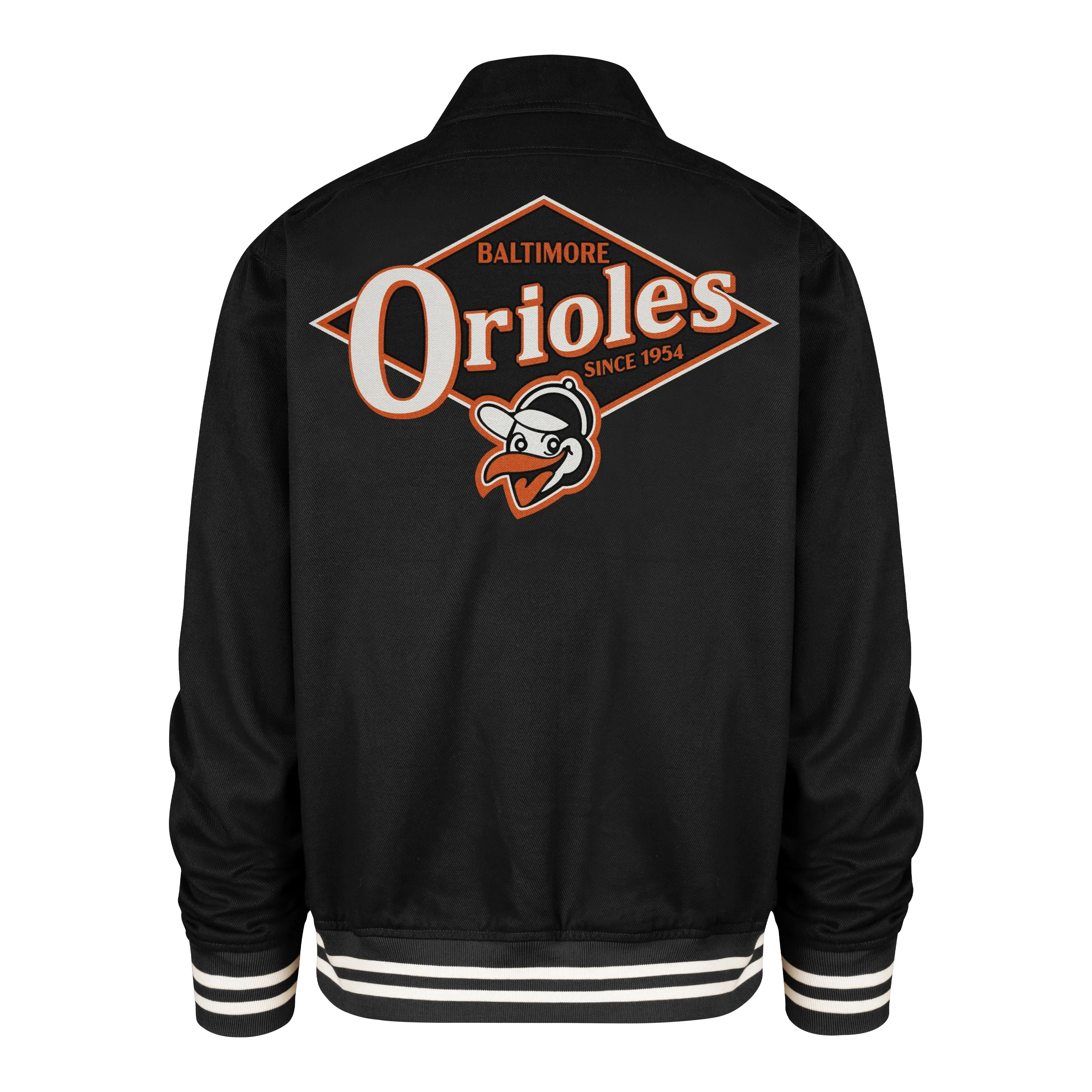 BALTIMORE ORIOLES COOPERSTOWN GOLDEN DIAMOND '47 HOMESTEAD JACKET