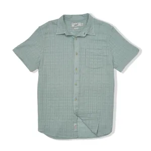 Bamboo Dobby Short Sleeve Shirt - Abyss