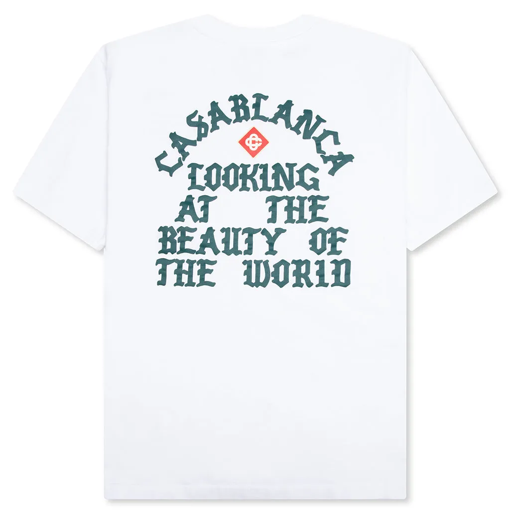 Beauty of the World Printed T-Shirt - White