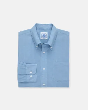 BLUE COTTON CHAMBRAY SHIRT