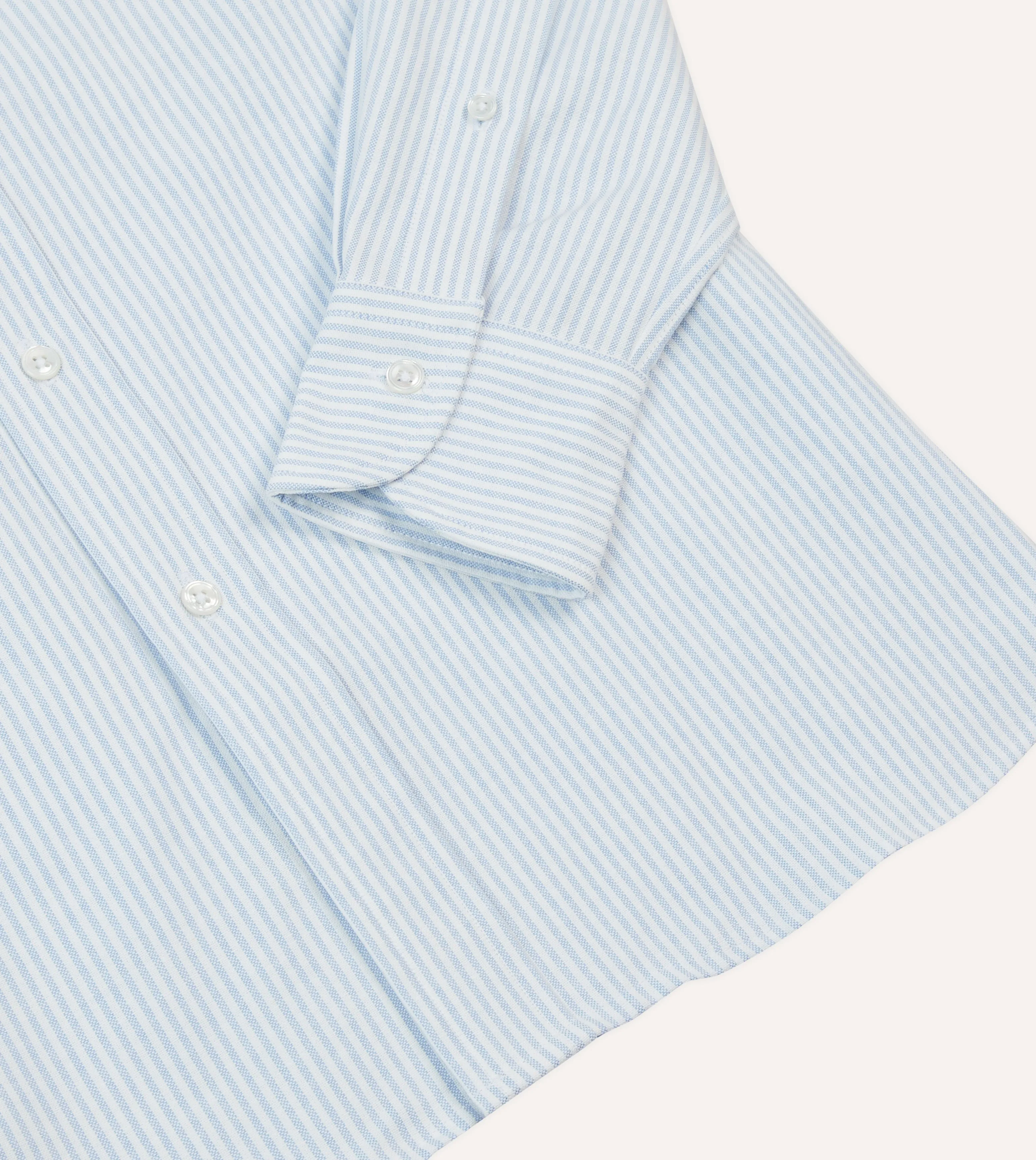 Blue Oxford Cloth Long Point Collar Work Shirt