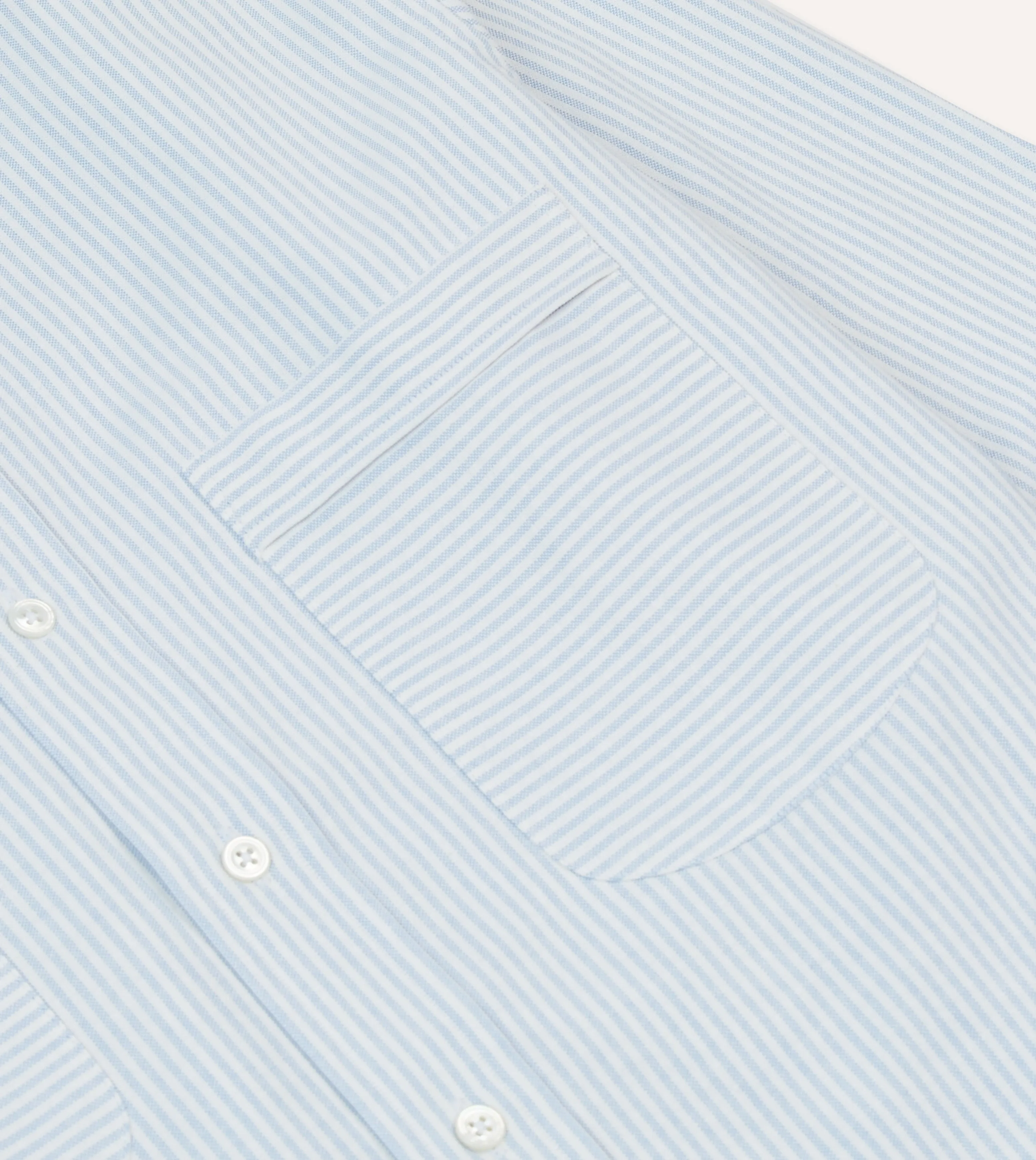 Blue Oxford Cloth Long Point Collar Work Shirt