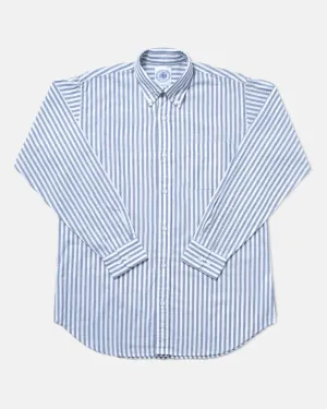 BLUE/ WHITE CANDY STRIPE SHIRT