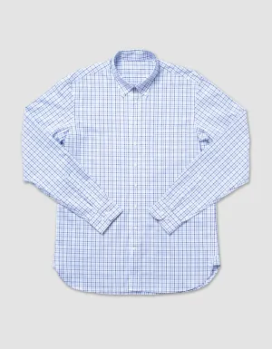 BLUE/NAVY CHECK SHIRT - BLUE/NAVY