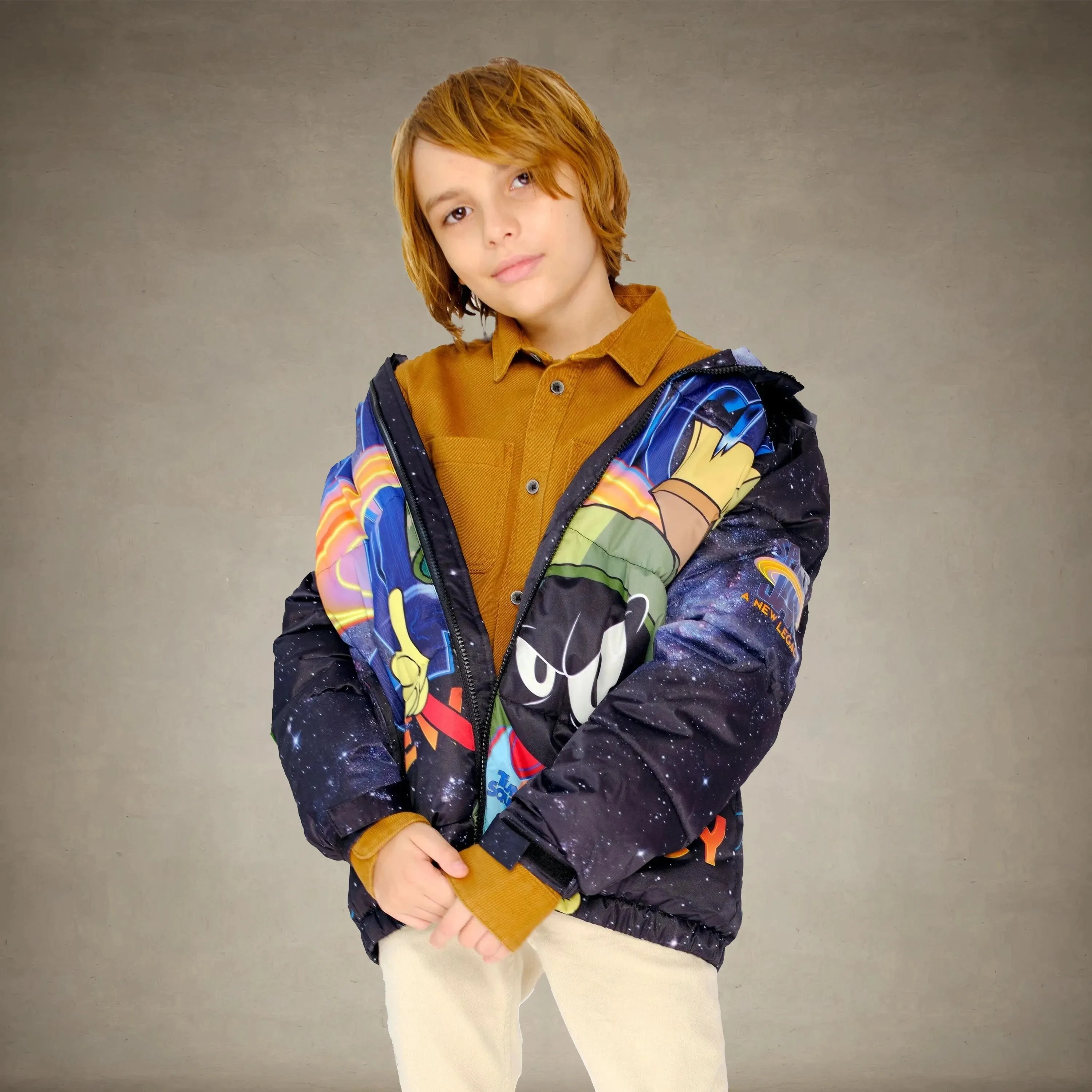 Boy's Space Jam Puffer Jacket - FINAL SALE