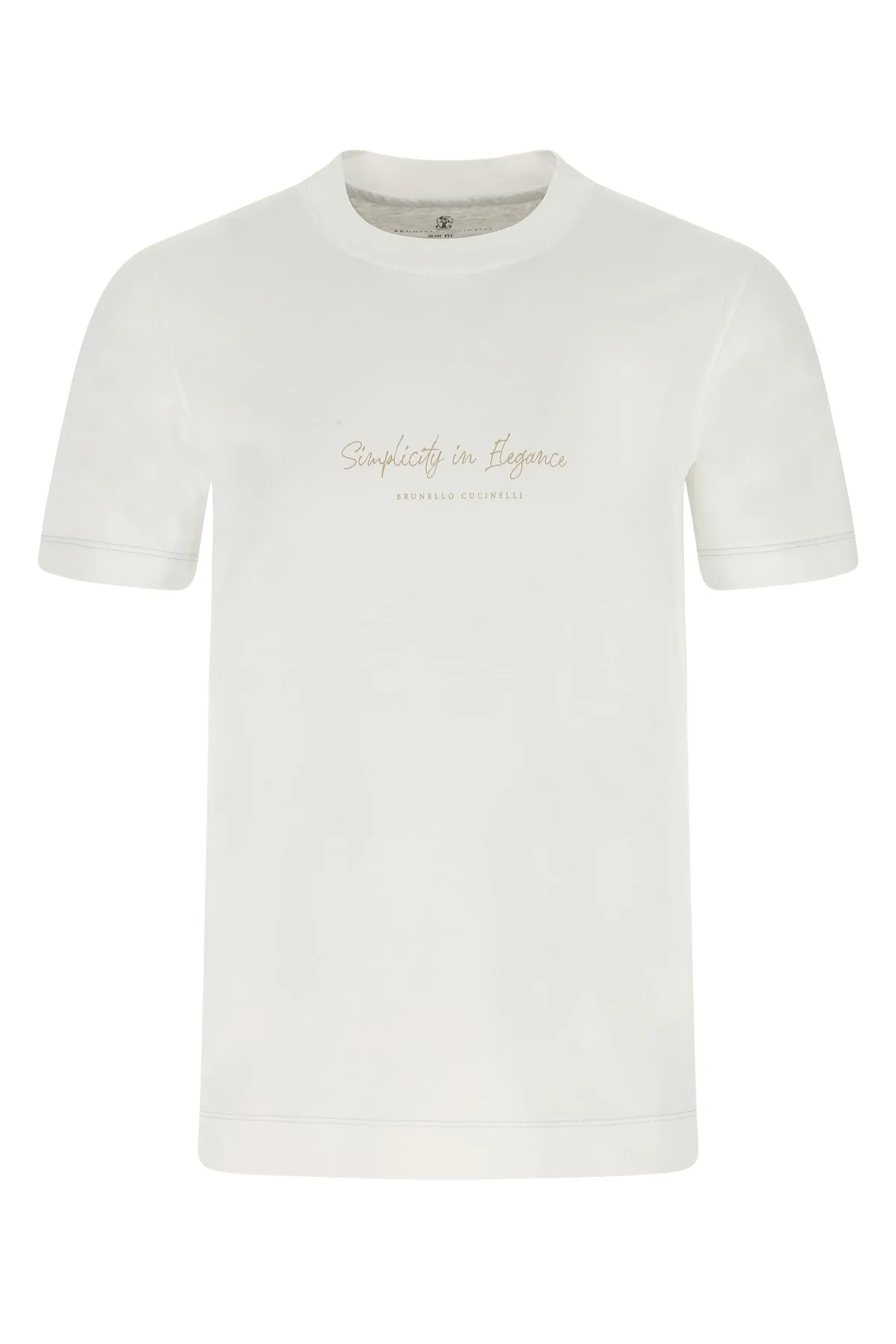 Brunello Cucinelli Logo Printed Crewneck T-Shirt