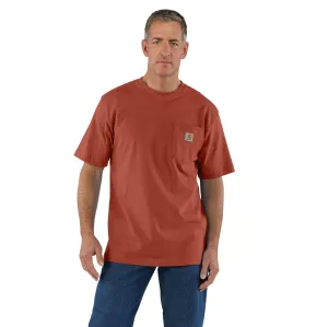 Carhartt Men's Short Sleeve Pocket T-Shirt_Saddle Red Heather
