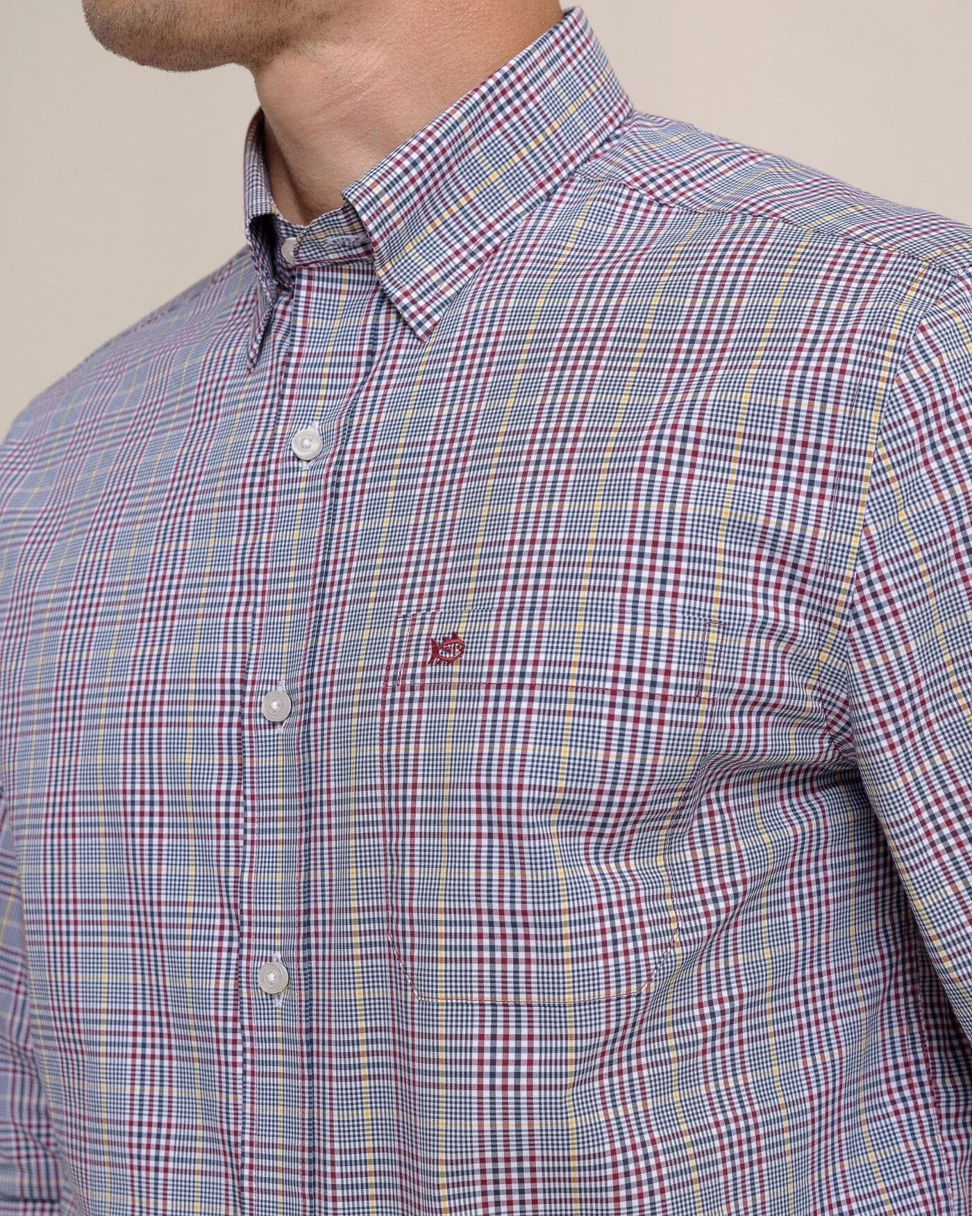 Charleston Brunswick Plaid Long Sleeve Sport Shirt