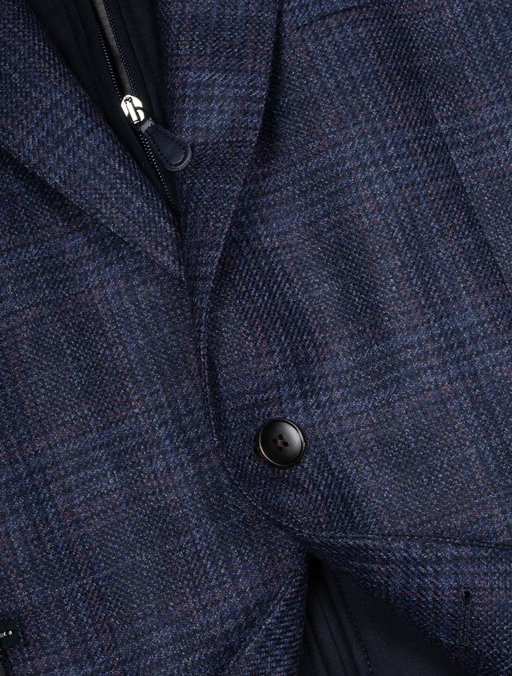 Check Scooter Jacket Navy