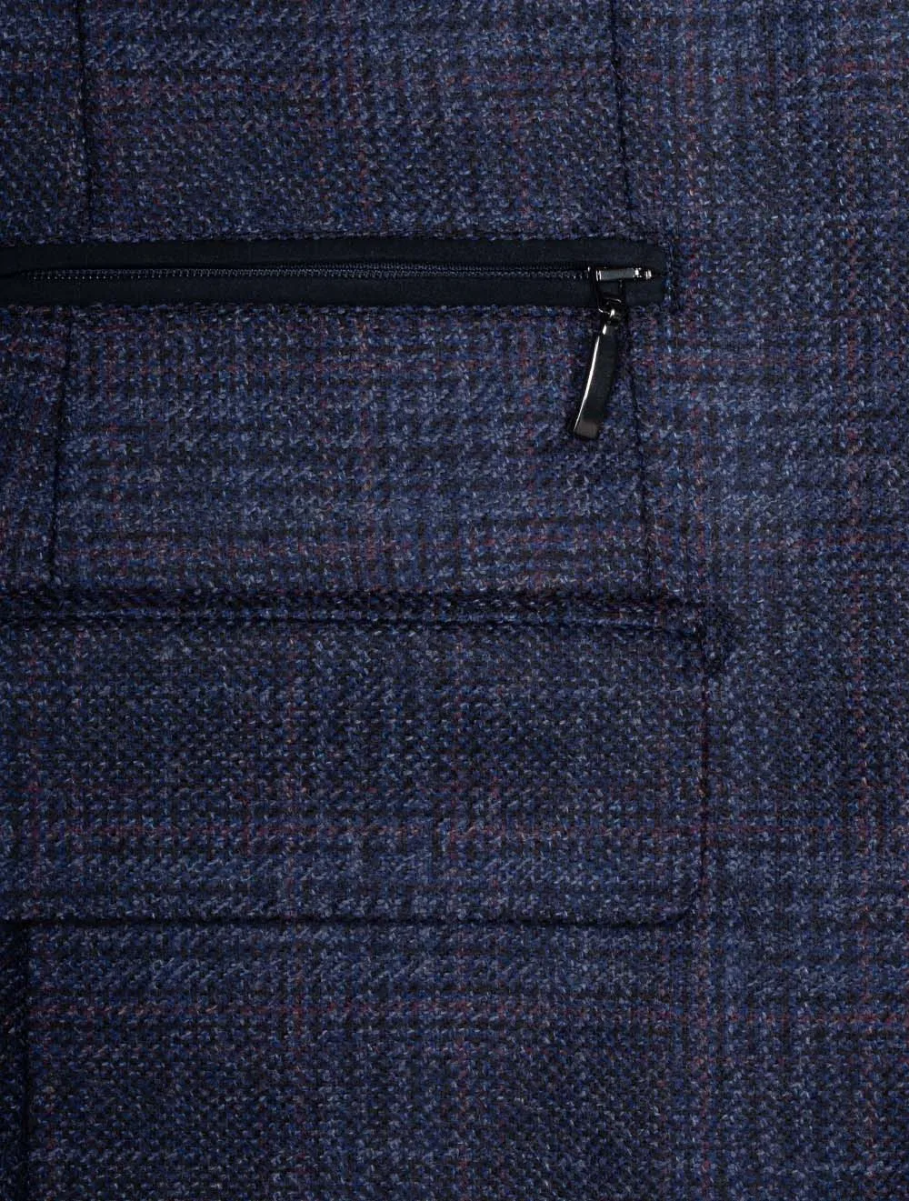 Check Scooter Jacket Navy