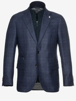 Check Scooter Jacket Navy