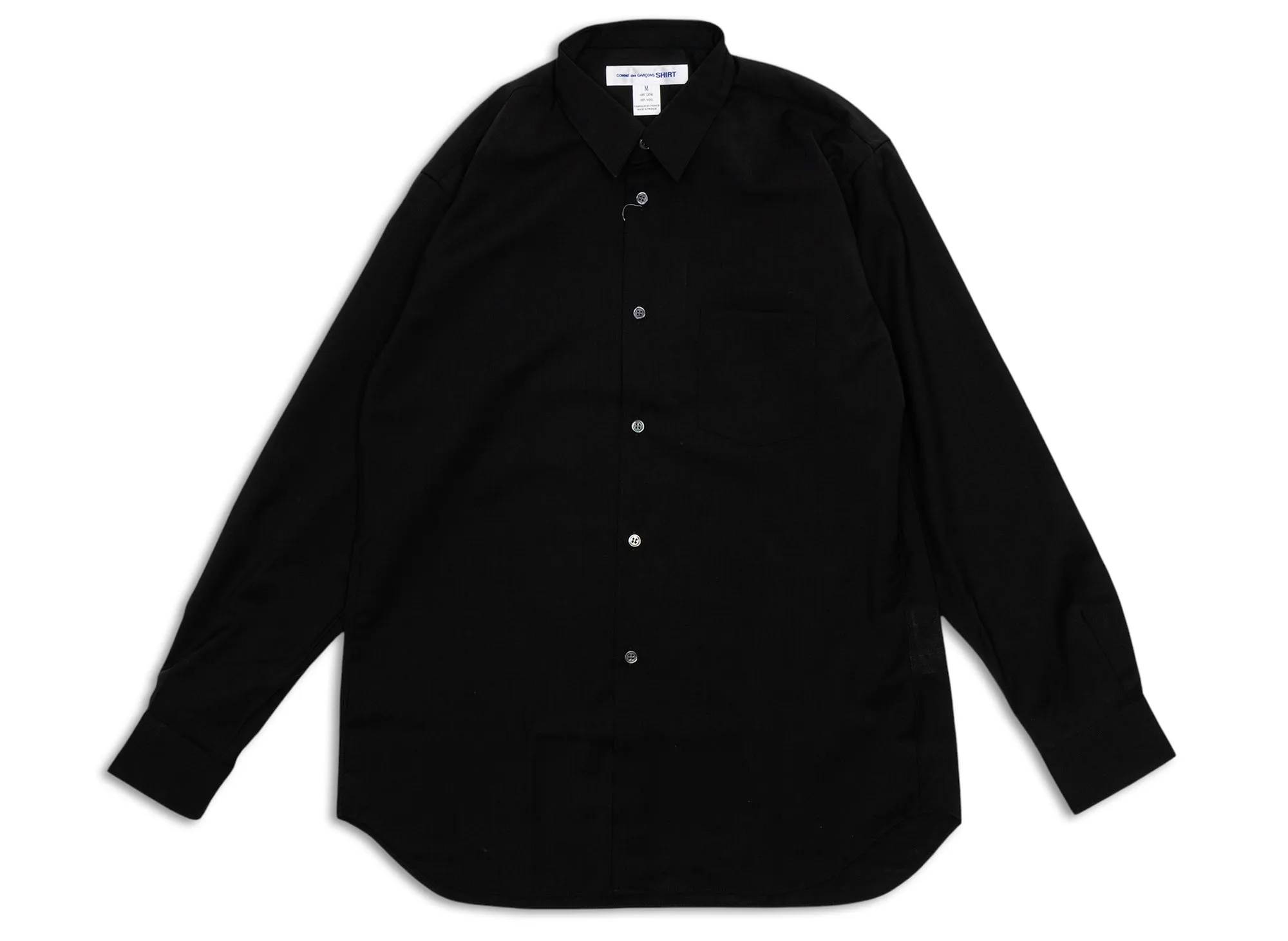 Comme des Garçons SHIRT L/S Button Up in Black xld