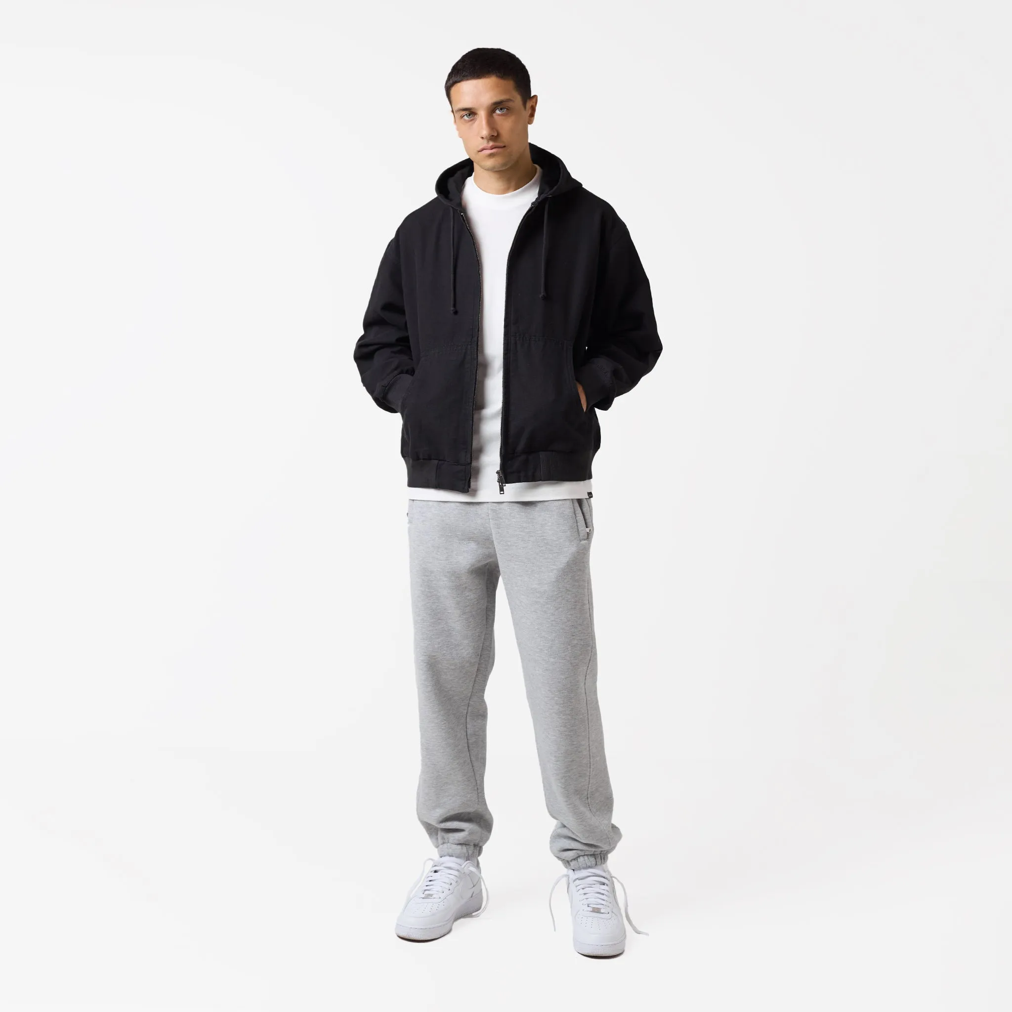 Core Canvas Jacket | Washed Black