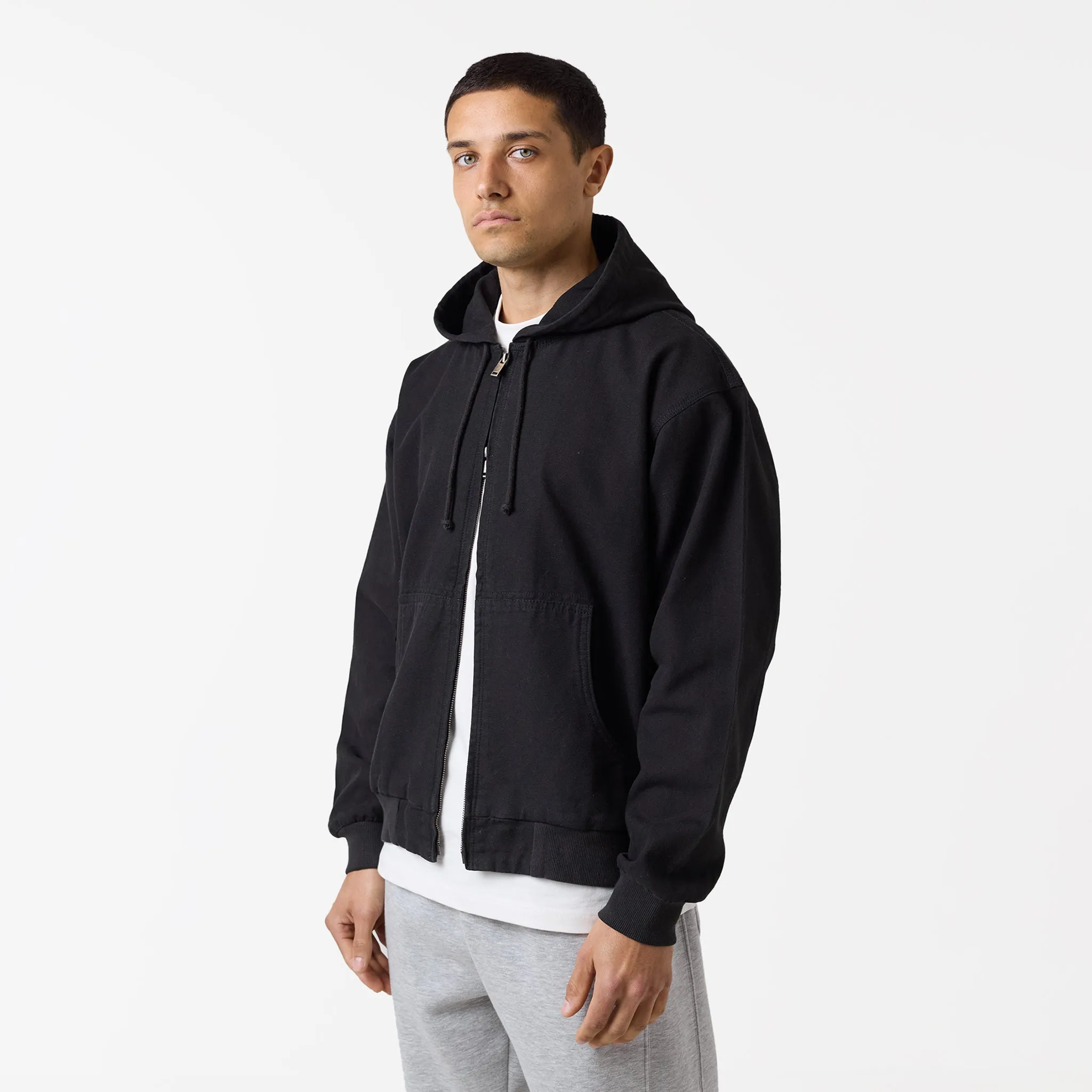 Core Canvas Jacket | Washed Black