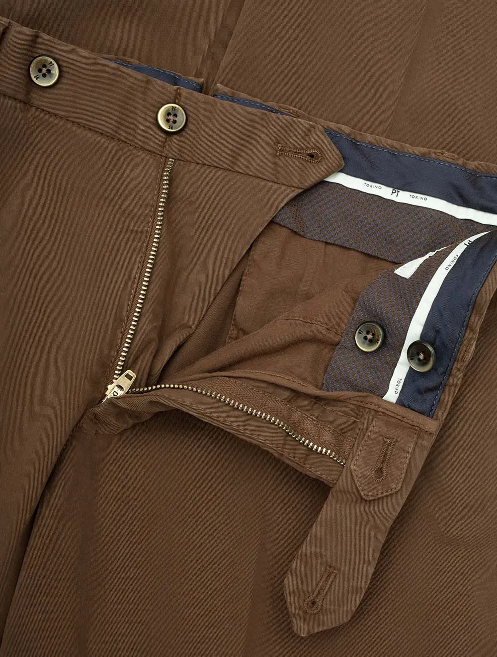 Cotton Chino Brown