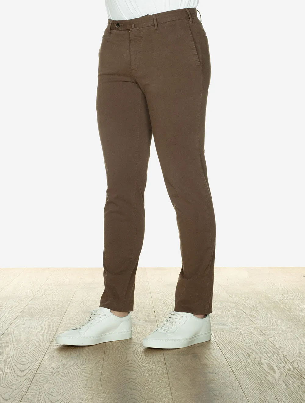 Cotton Chino Brown