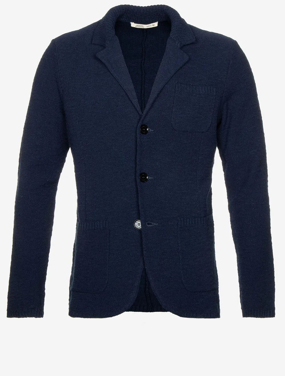 Cotton Knit Jacket Navy