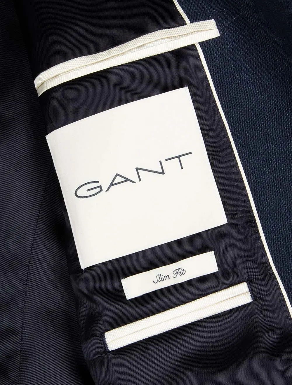 Cotton Linen Slim Fit Suit Jacket Evening Blue