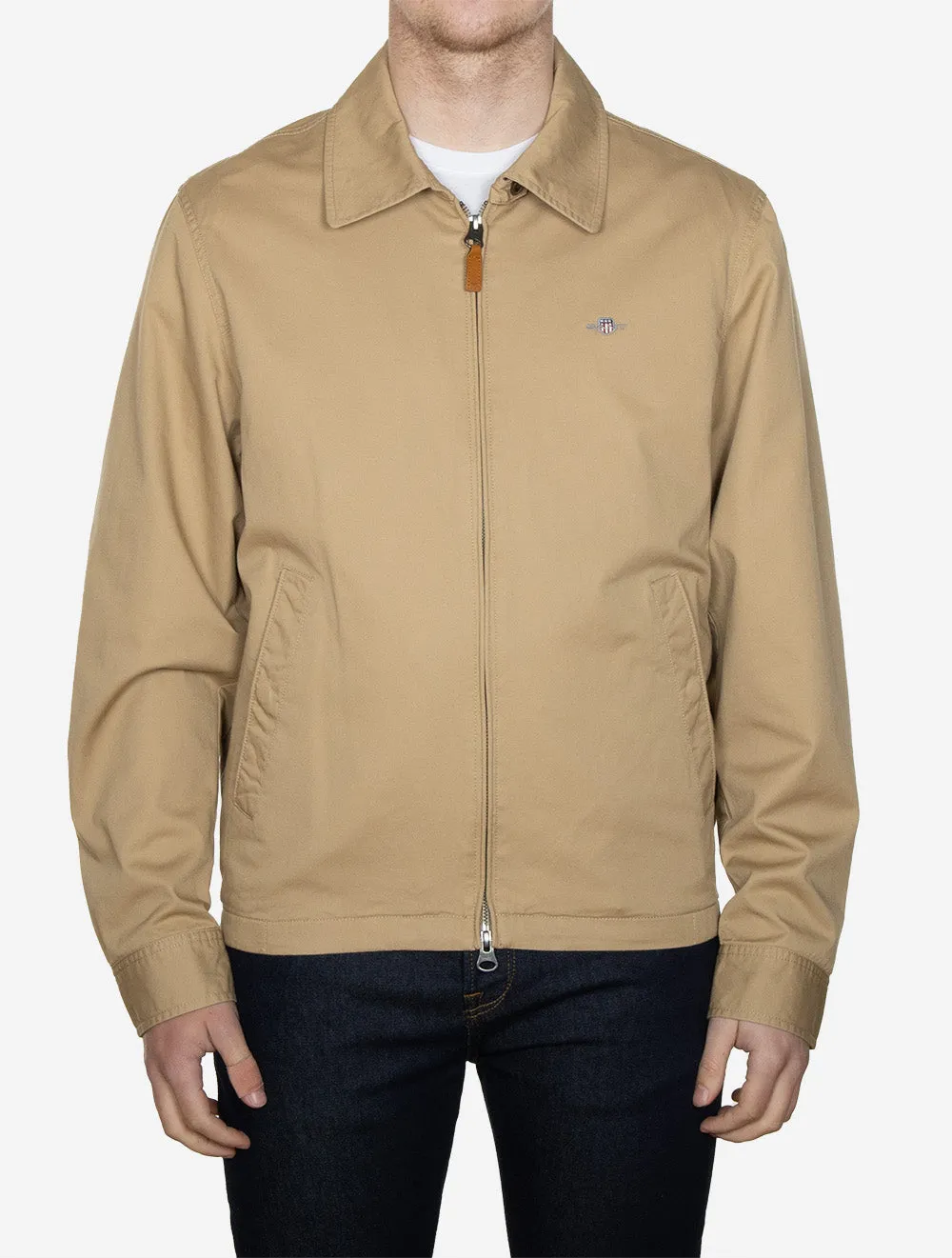 Cotton Windcheater Jacket Dark Khaki