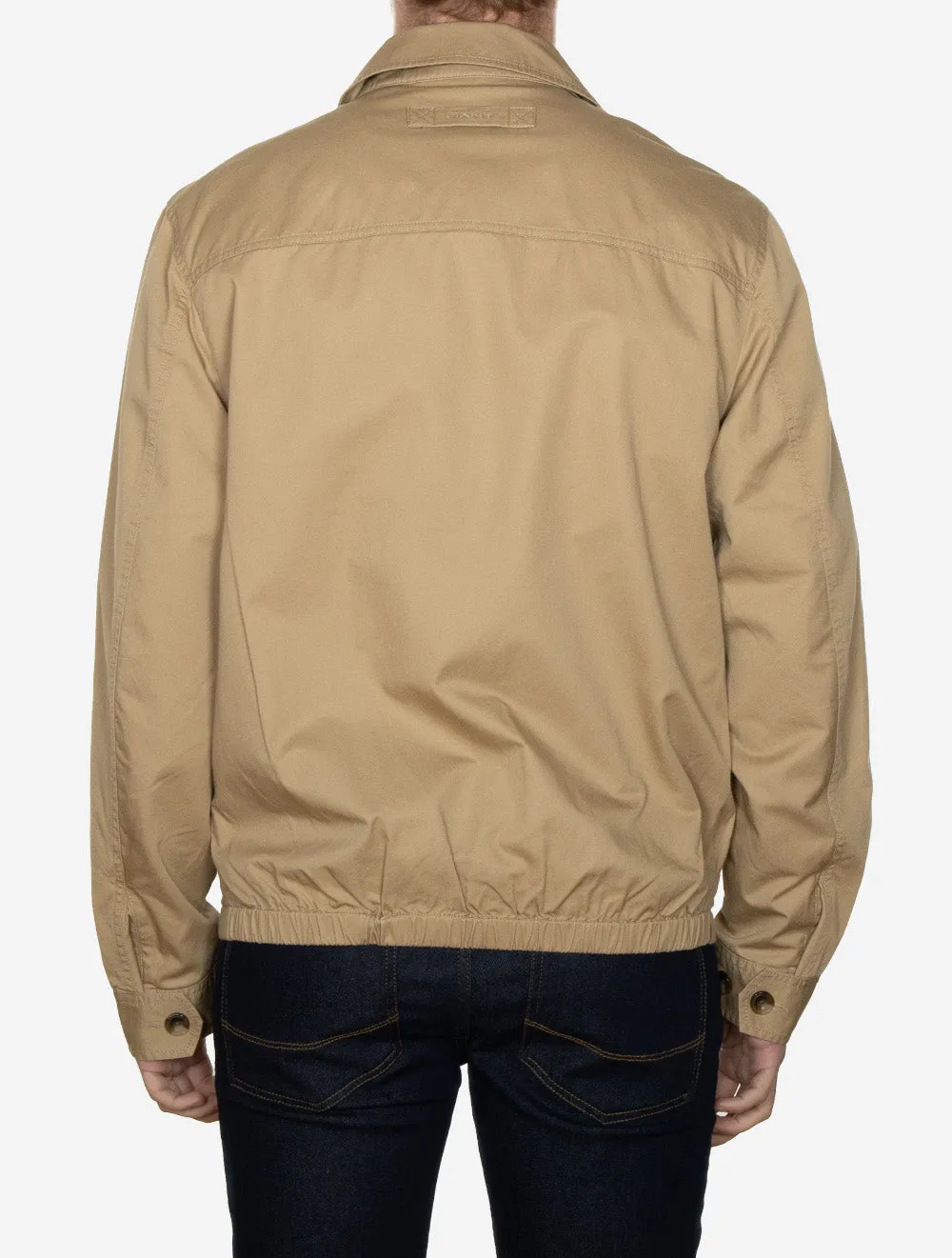 Cotton Windcheater Jacket Dark Khaki