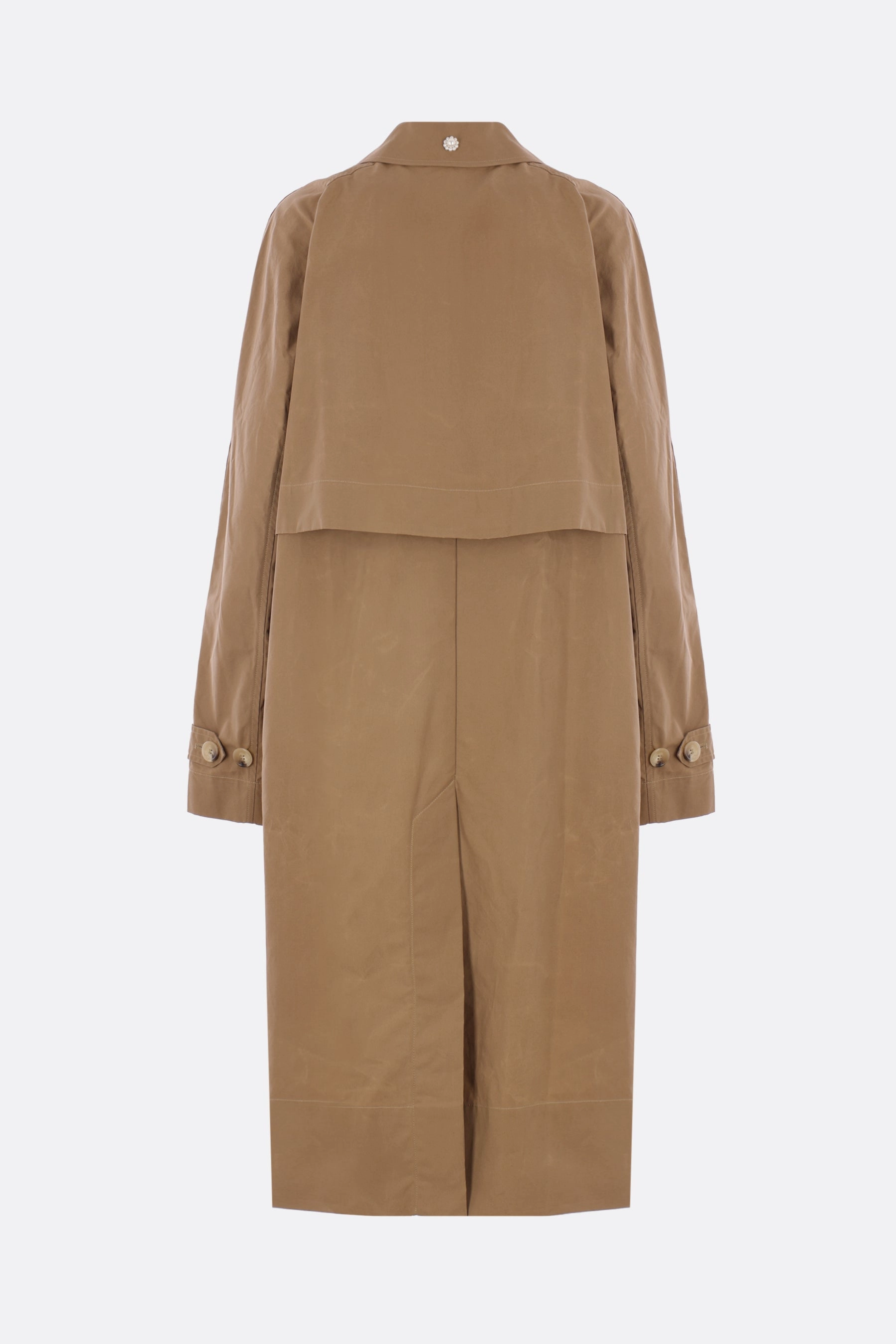 cotton trench coat with Daisy embroidery
