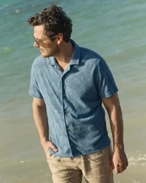 Crystal Beach Terry Short Sleeve Camp Shirt