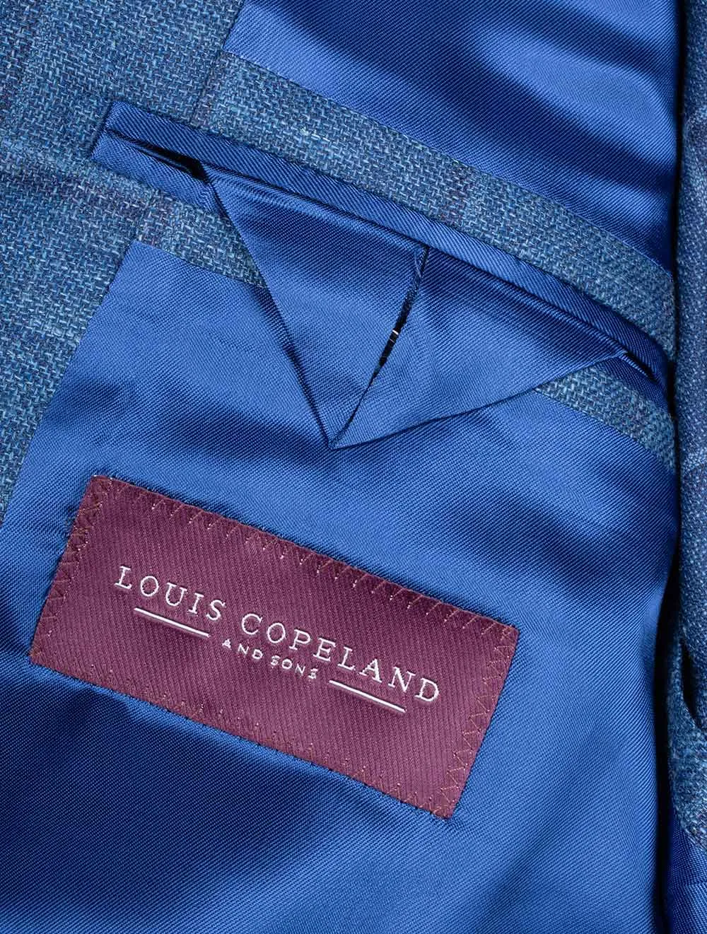 DelFino Check Jacket Blue