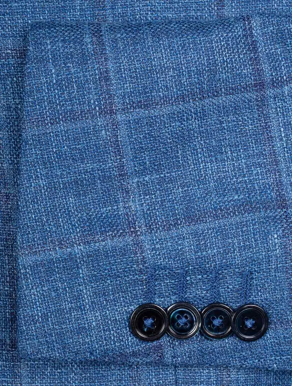 DelFino Check Jacket Blue