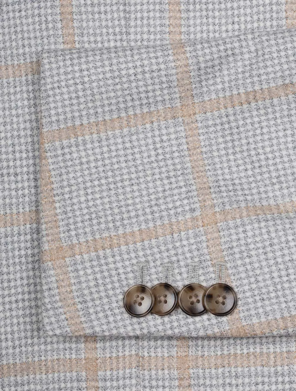 Delfino Check Jacket Light Grey