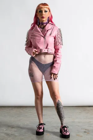Disharmony Biker Jacket [PASTEL PINK] - Resurrect