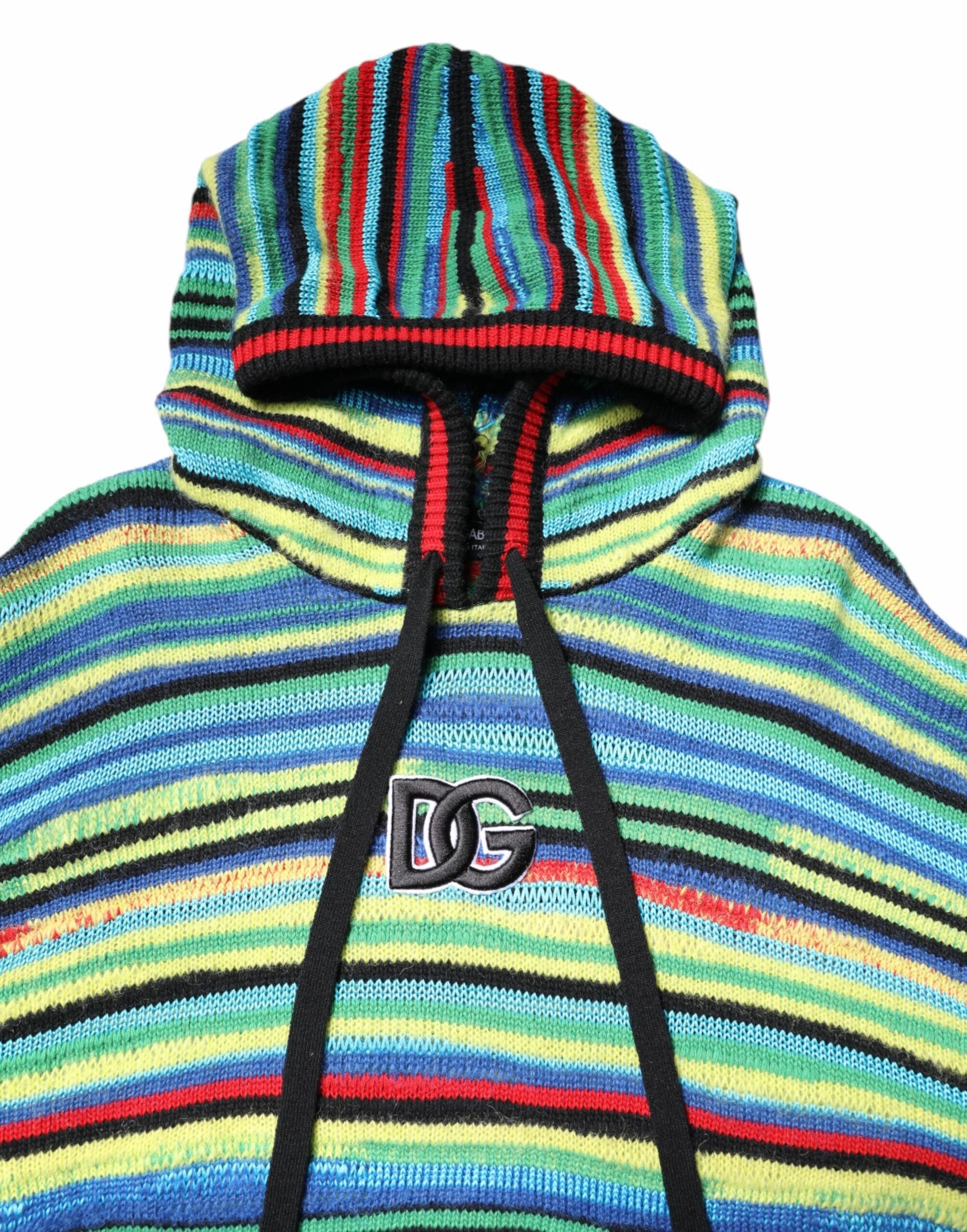 Dolce & Gabbana multi Cotton Hooded Pullover Men's Sweater