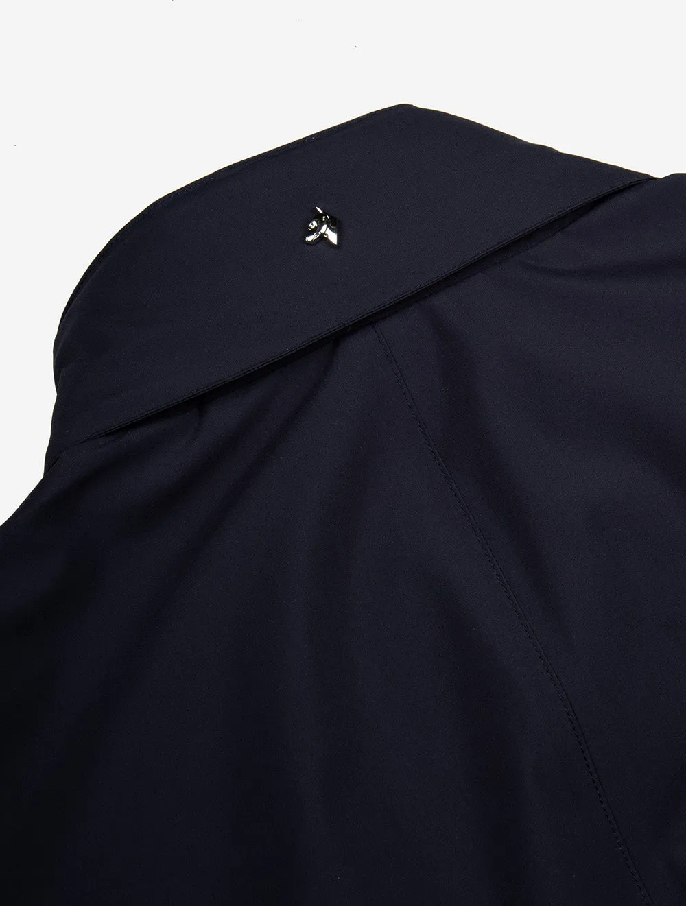Double Breasted Light Rain Jacket Navy