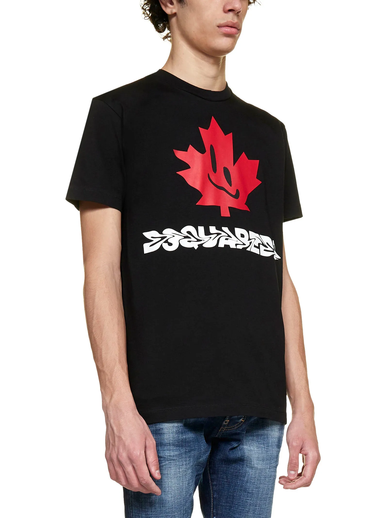 Dsquared2 Maple Leaf Logo Printed T-Shirt