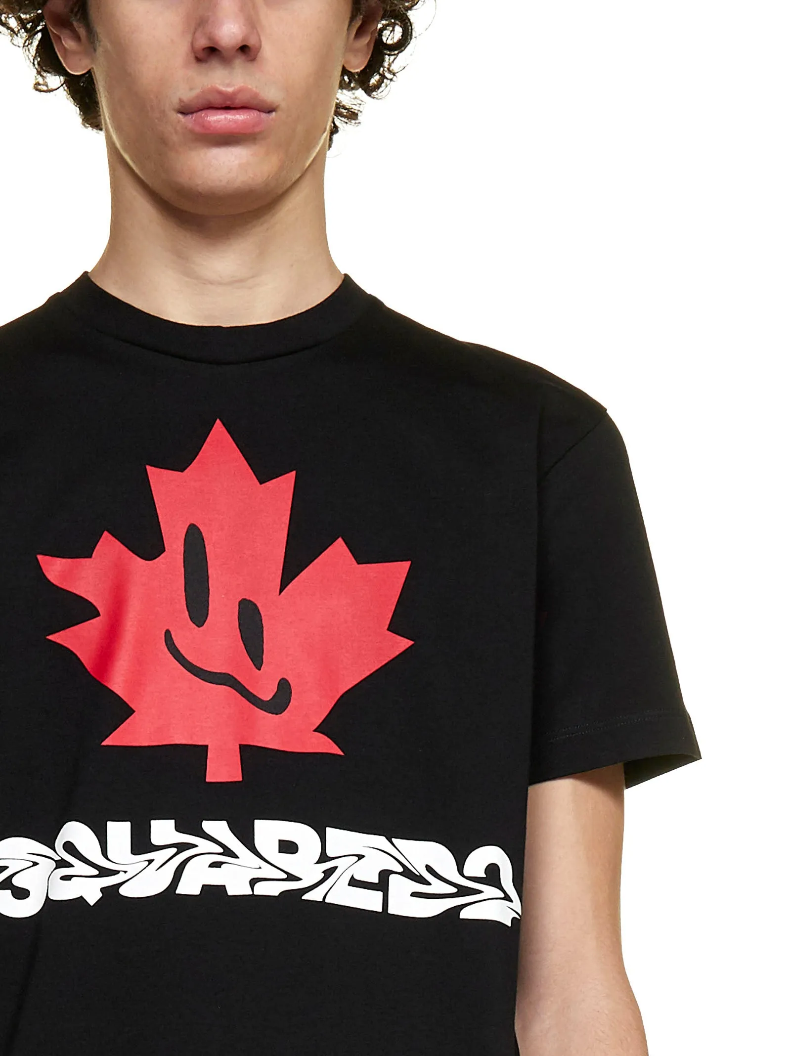 Dsquared2 Maple Leaf Logo Printed T-Shirt