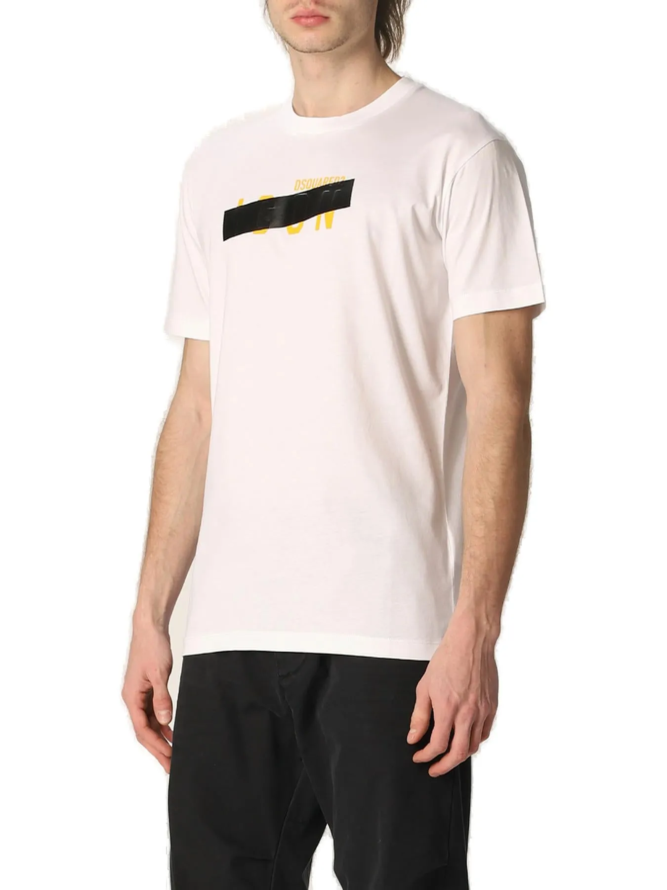 Dsquared2 Tape-Printed Crewneck T-Shirt