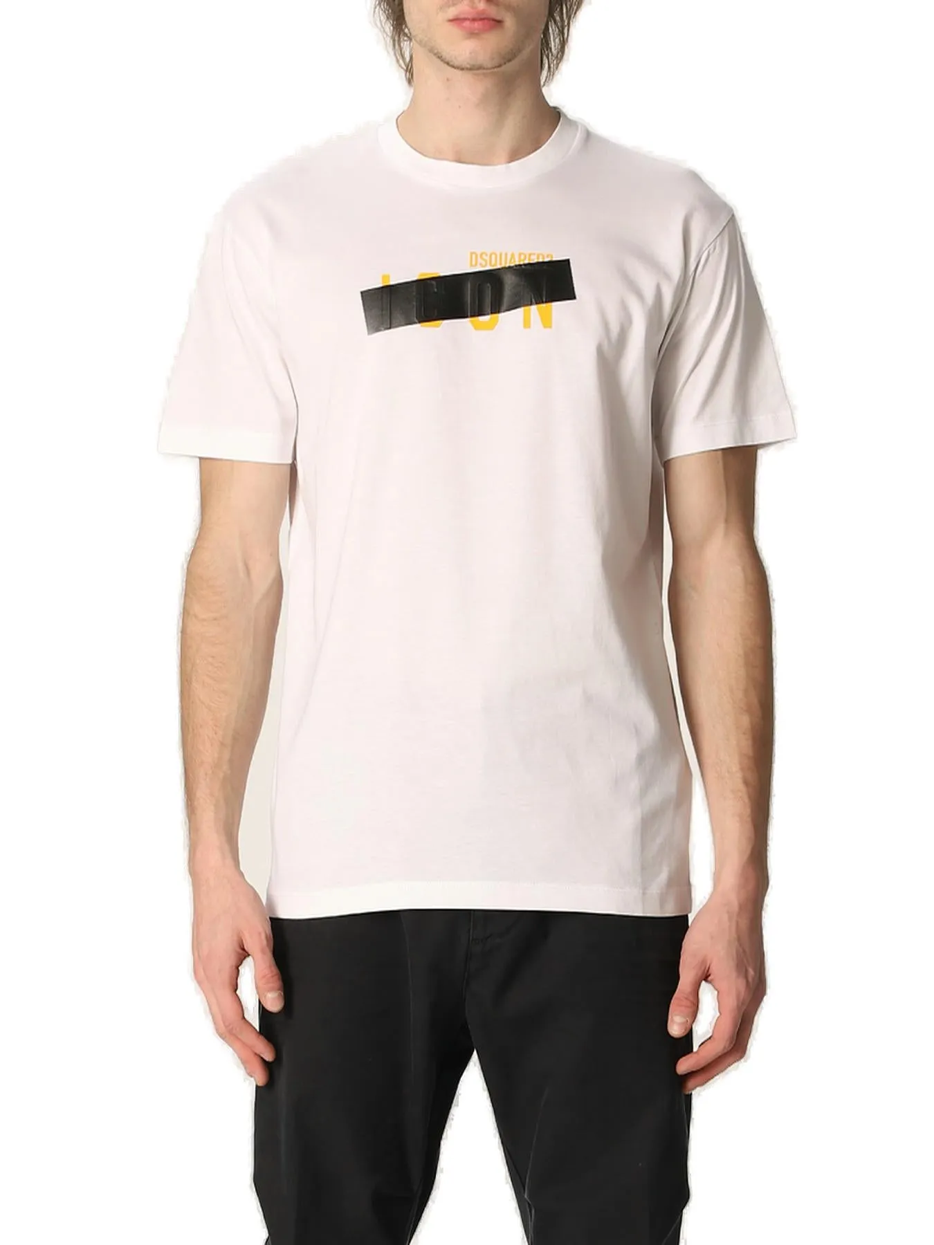 Dsquared2 Tape-Printed Crewneck T-Shirt