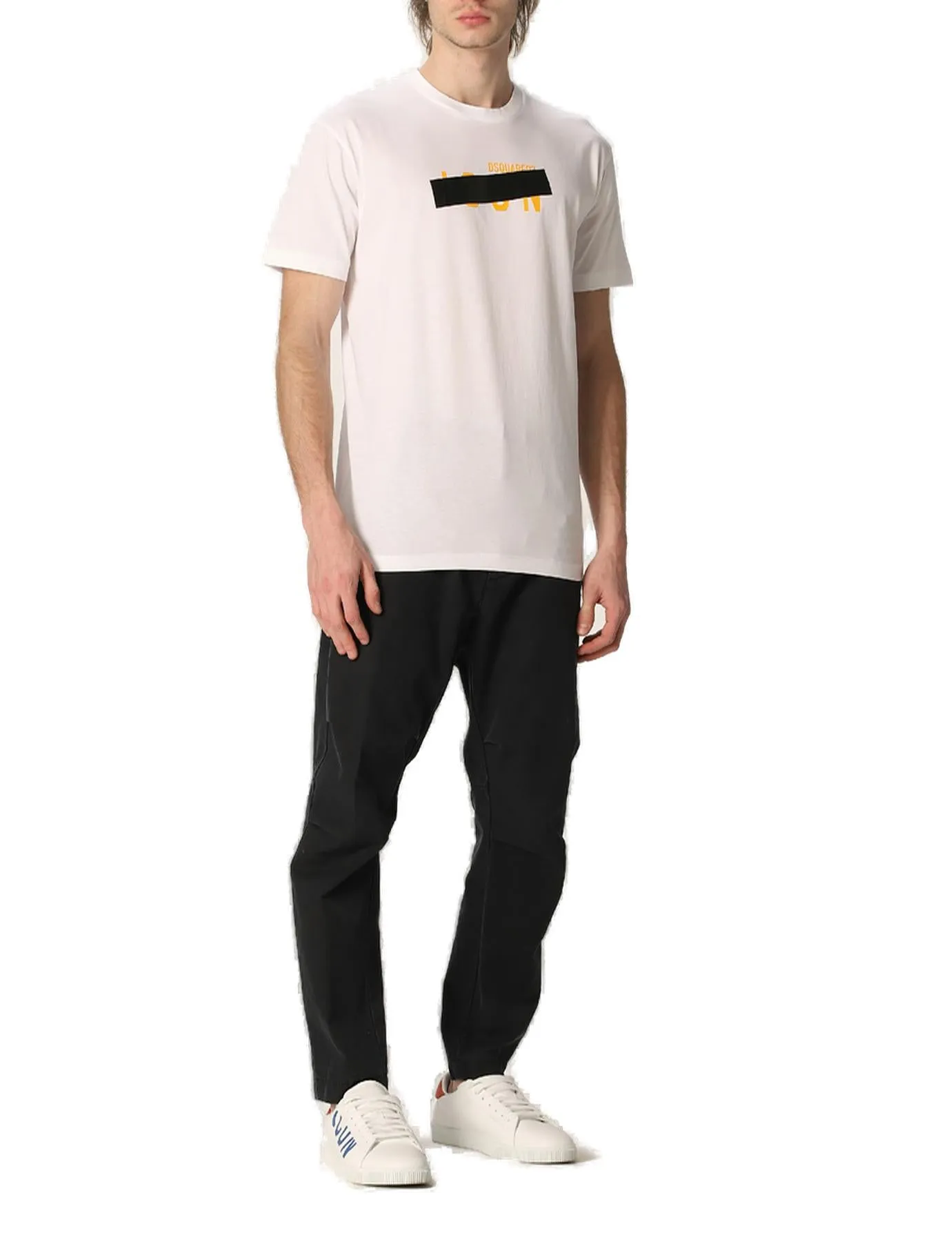 Dsquared2 Tape-Printed Crewneck T-Shirt