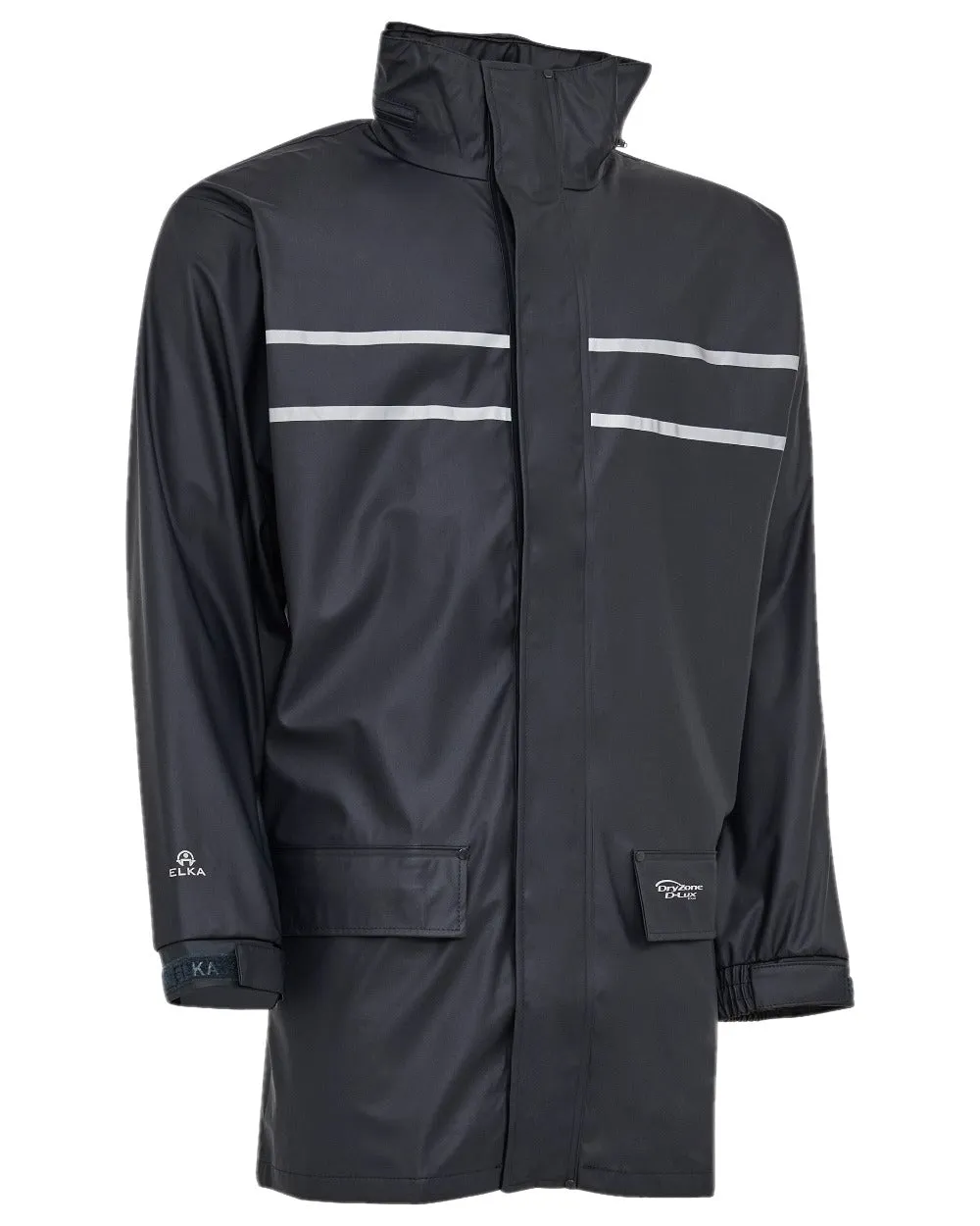 Elka Mens Dry Zone D-Lux Long Rain Jacket