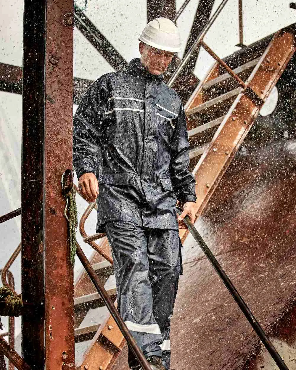 Elka Mens Dry Zone D-Lux Long Rain Jacket