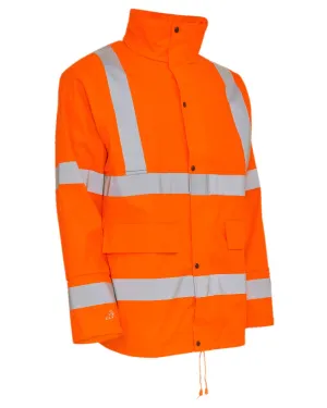 Elka Mens Dry Zone Visible Hi-Vis Rain Jacket
